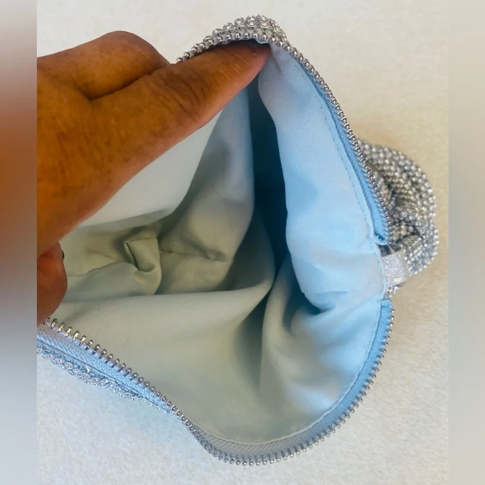 Mini Metal Mesh Hobo Bag, EUC